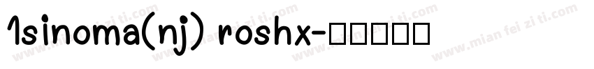 1sinoma(nj) roshx字体转换